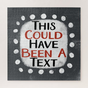 Could Have Been A Text Jigsaw Puzzle
