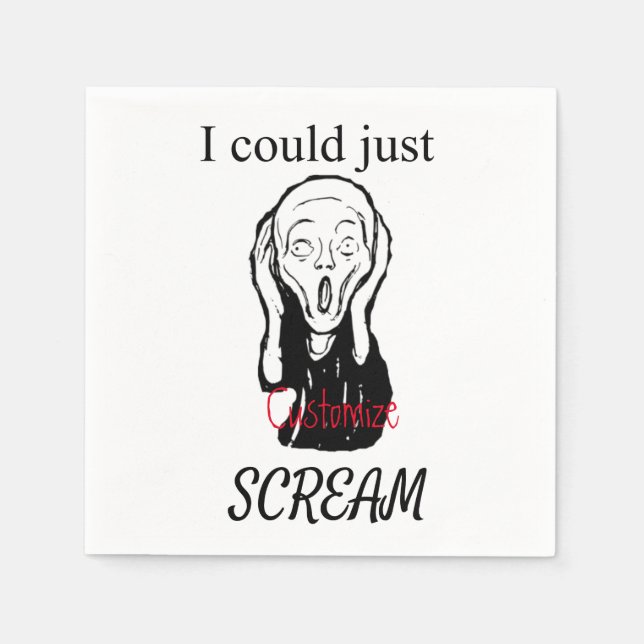 Could Just Scream Thunder_Cove Napkin (Front)