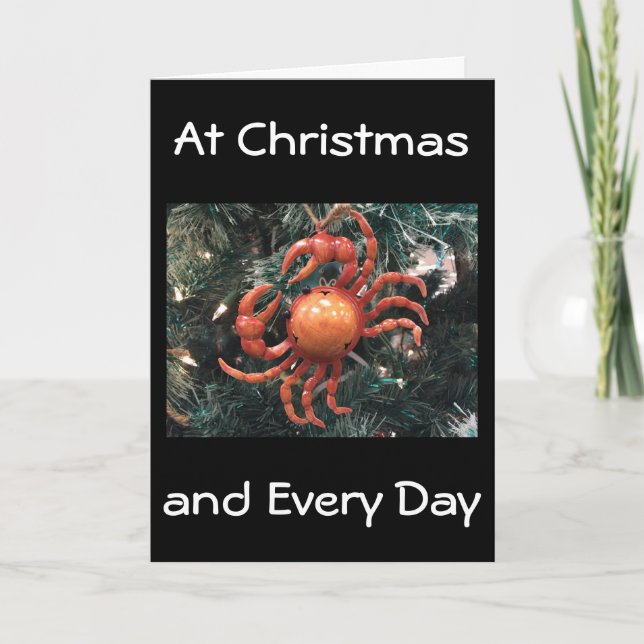 COULD NEVER BE "CRABBY" WITH YOU IN MY LIFE HOLIDAY CARD (Front)