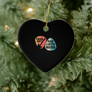 Could Not Pick A Better Brother Guitar T-shirt Ceramic Ornament