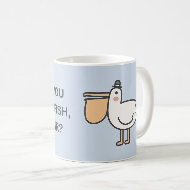 Could You Spare A Fish, Good Sir? Coffee Mug (Front Right)