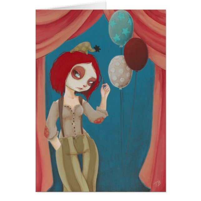 Coulrophobia - Bad clown card (Front)
