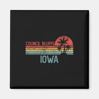 Council Bluffs Iowa Funny Usa City Trip Home Roots Magnet