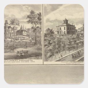 Council Bluffs Square Sticker