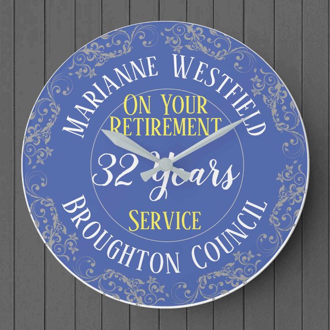 Council Employee Retirement Award Years Served Large Clock (Creator Uploaded)