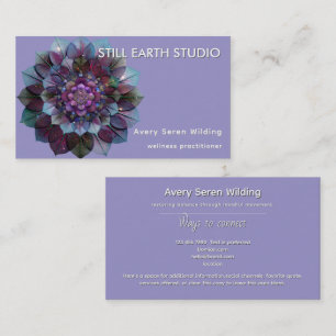 Council of Leaves   Mandala Business Card