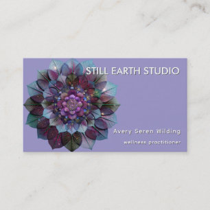 Council of Leaves   Mandala Business Card