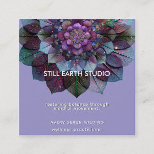 Council of Leaves   Mandala Square Business Card