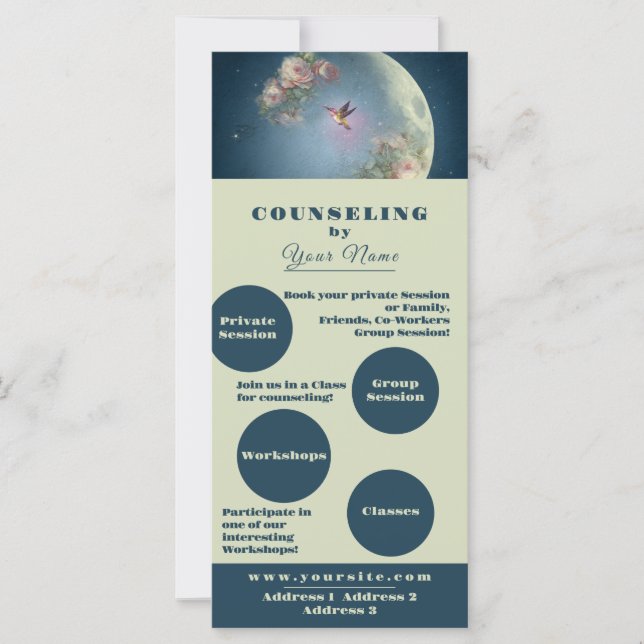 Counseling - Business Card, Flyer, Promo Card (Front)