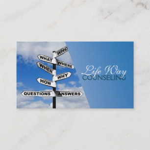 Counseling, Life Coach, Therapy, Therapist, Business Card