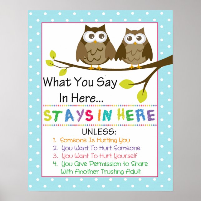 Counseling Office Confidentiality Poster (Front)