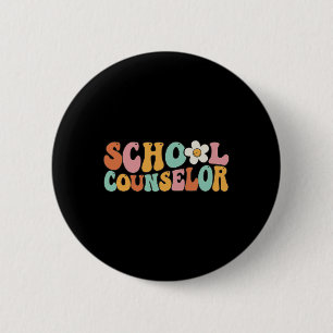 Counseling Office School Guidance Groovy Back To S 6 Cm Round Badge