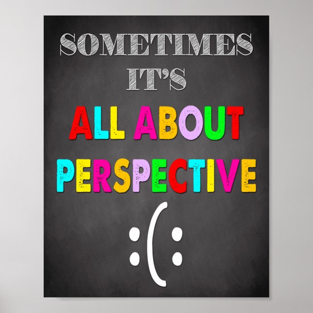 Counseling Office Sign, Perspective Sign, Emotion Poster (Front)