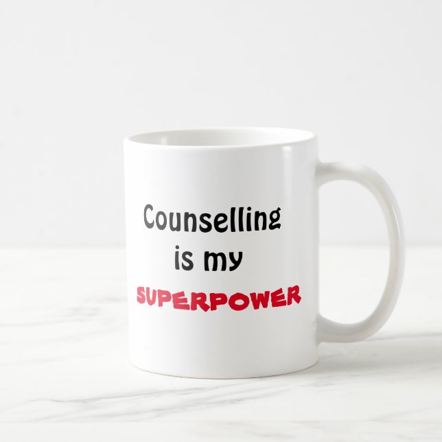 Counselling is my superpower mug (Right)
