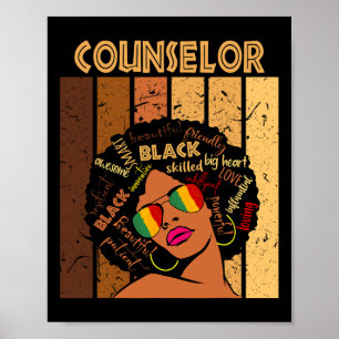 Counsellor Afro African American Women Black Histo Poster