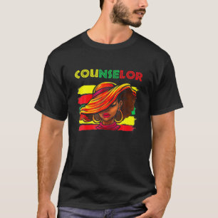 Counsellor Afro African American Women Black Histo T-Shirt
