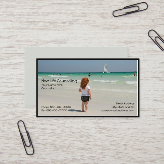 Counsellor Business Card (Front/Back In Situ)