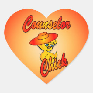 Counsellor Chick #5 Heart Sticker