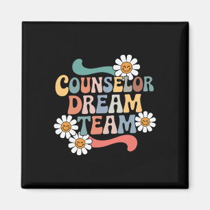 Counsellor Dream Team Retro Ck To School Counsello Magnet