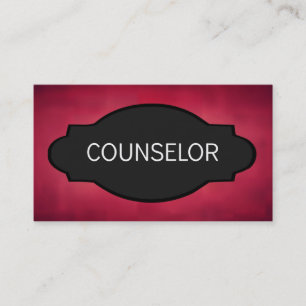 Counsellor Elegant Name Plate Business Card