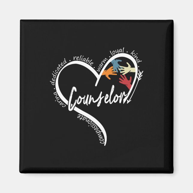 Counsellor Graphic Tees Tops Back To School Gift  Magnet (Front)