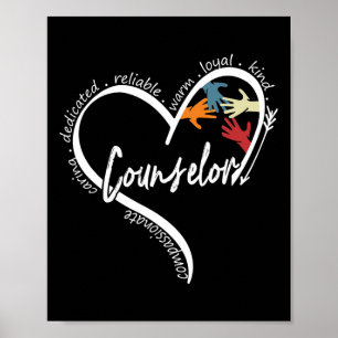 Counsellor Graphic Tees Tops Back To School Gift Poster