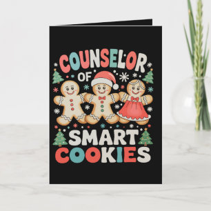 Counsellor Of Smart Cookies Xmas Teacher Christmas Card