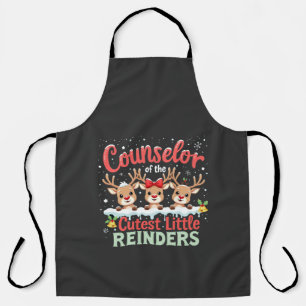 Counsellor of the Cutest Little Reindeers Christma Apron