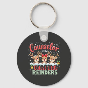 Counsellor of the Cutest Little Reindeers Christma Key Ring