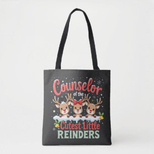 Counsellor of the Cutest Little Reindeers Christma Tote Bag