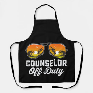 Counsellor Off Duty Sunglasses Last Day Of School Apron