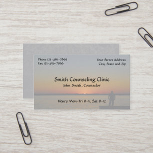 Counsellor Psychologist Mental Health Business Car Card