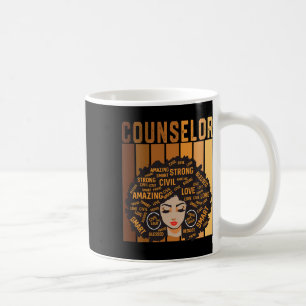Counselor Afro African American Women Black Histor Coffee Mug