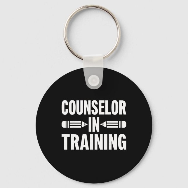 Counselor In Training - Future School Counseling T Key Ring (Front)