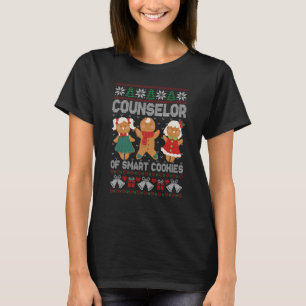 Counselor Of Smart Cookies Christmas Gingerbread C T-Shirt