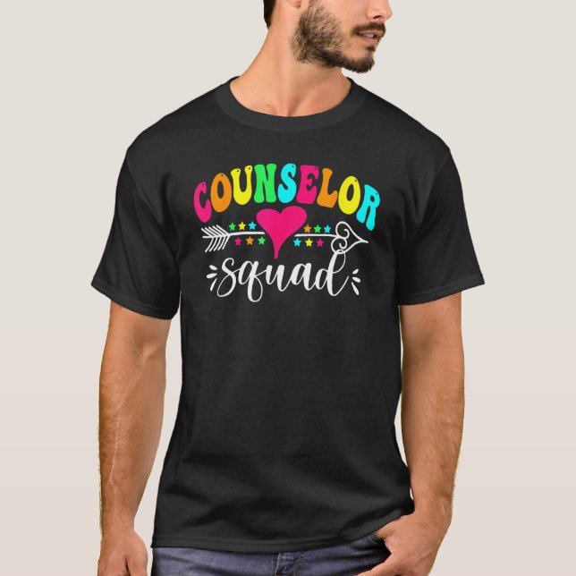 Counselor Squad  Back To School Teacher Mens Women T-Shirt (Front)