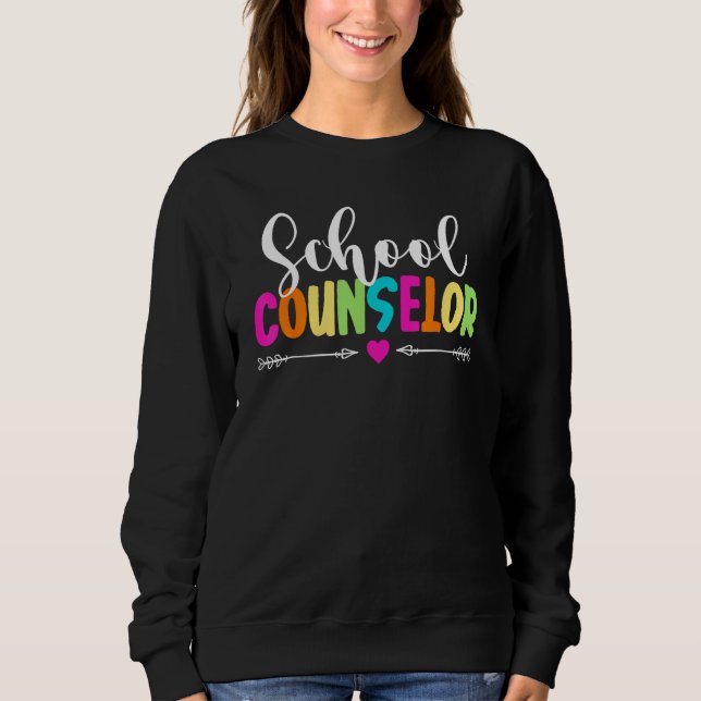Counselor Squad Teacher  Back To School Sweatshirt (Front)