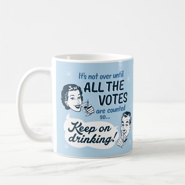 Count all the Votes | Mug | Retro Funny (Left)