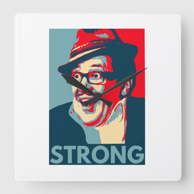 Count Arthur Strong wall clock (Front)
