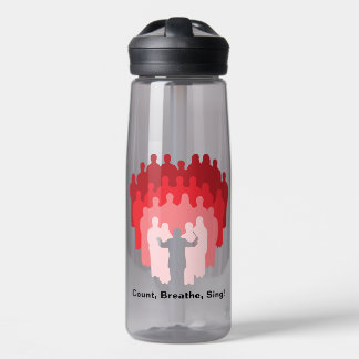 Count Breathe Sing Water Bottle