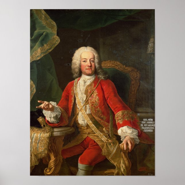 Count Carl Anton von Harrach Poster (Front)