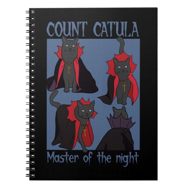 Count Catula Master of the Night Notebook (Front)
