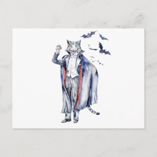 Count Catula Vampire Cat Postcard
