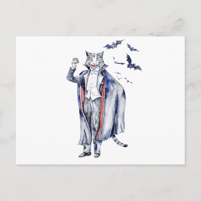 Count Catula Vampire Cat Postcard (Front)