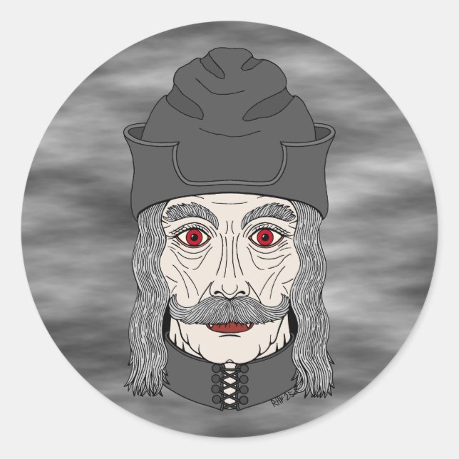 Count Dracula 2026 Classic Round Sticker (Front)