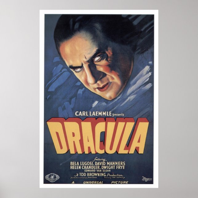 Count Dracula- Bela Lugosi 1931 Poster (Front)