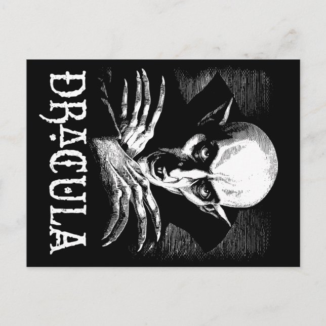 Count Dracula Halloween Vampire Postcard (Front)
