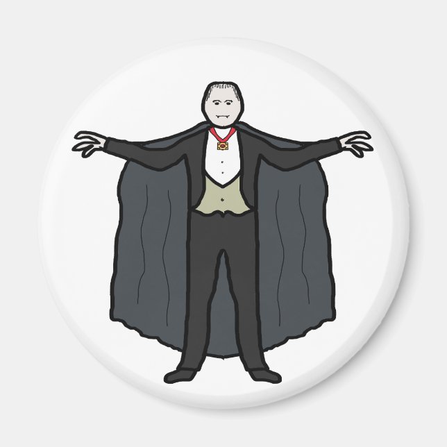 Count Dracula Vampire Magnet (Front)