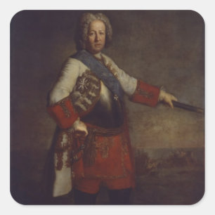 Count Friedrich Heinrich von Seckendorf, 1720 Square Sticker