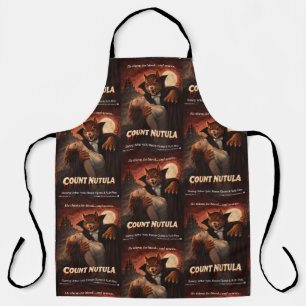 Count Nutula Retro Movie Parody Apron